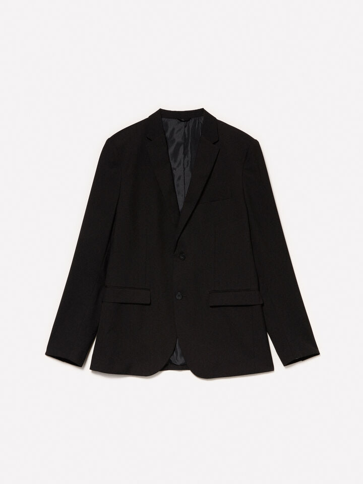 Black tailored blazer - men's blazers - Black | Sisley image number 5